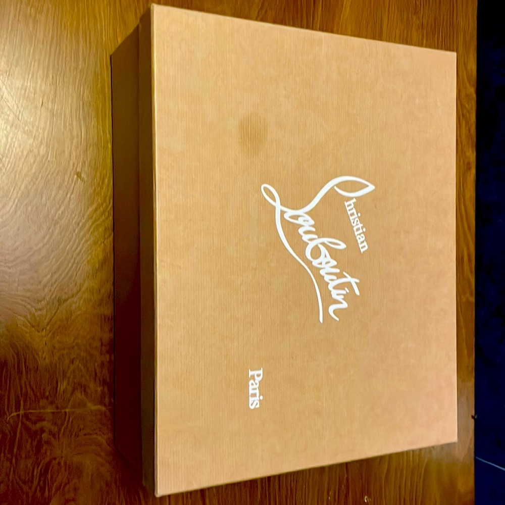 Christian Louboutin shoe box with shoe dust bags